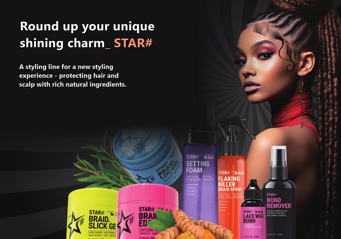 Cellreborn STAR# styling line — born for textured hair